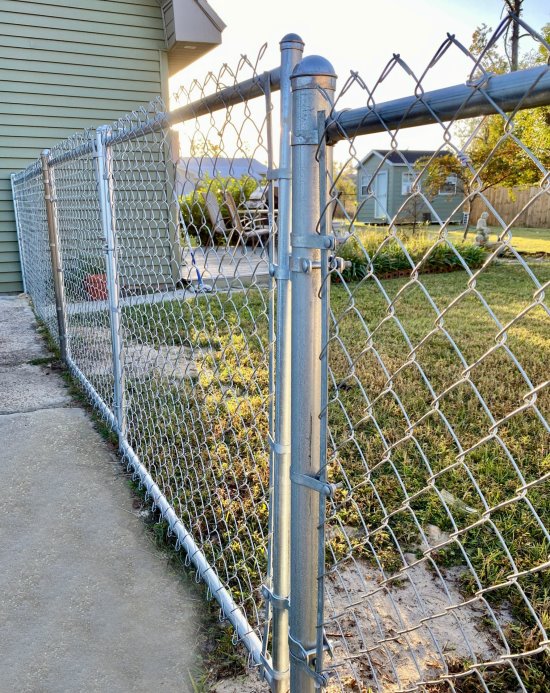 Beautiful example of a Chain Link Fence installed in Panama City, Florida