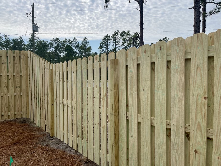 Alys Beach FL Shadowbox style wood fence