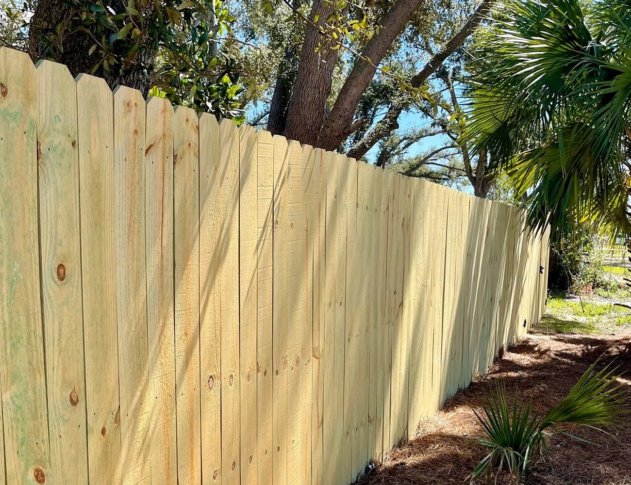 Cape San Blas Florida wood privacy fencing