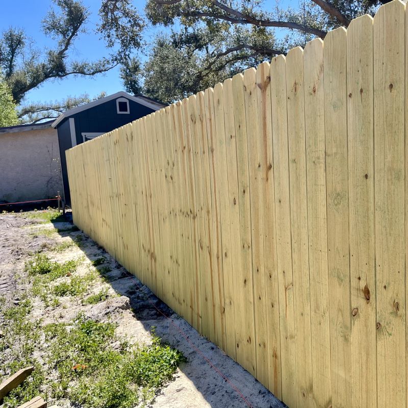 wood fence Mexico Beach Florida