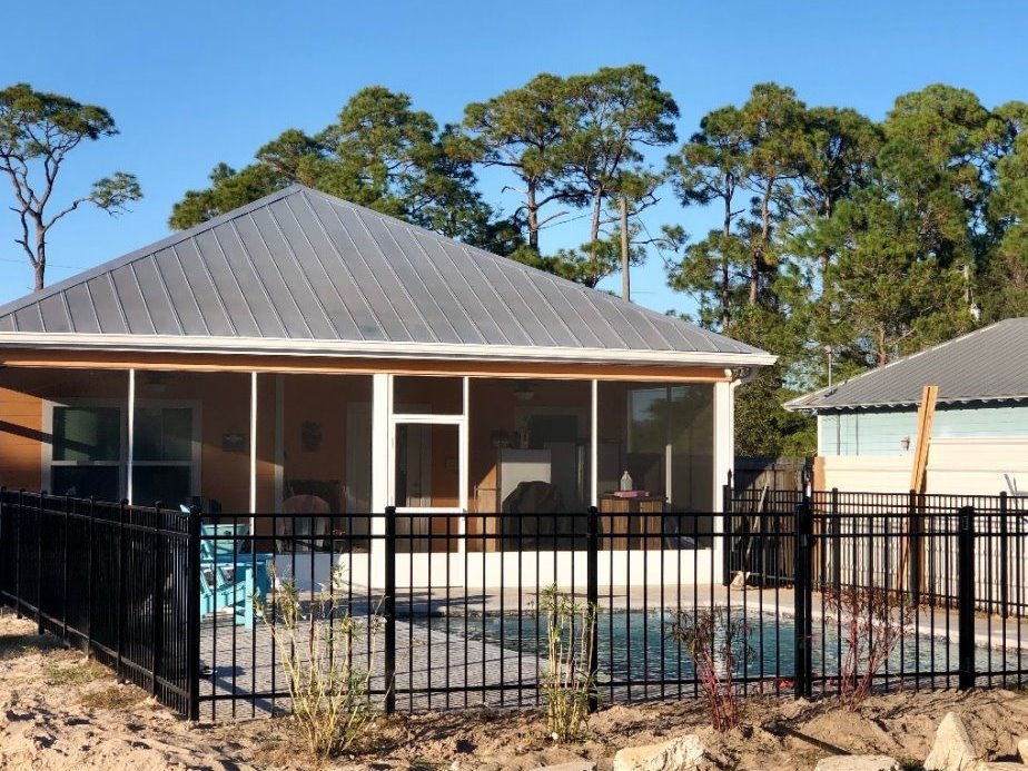 Panama city Florida Aluminum Fence Install