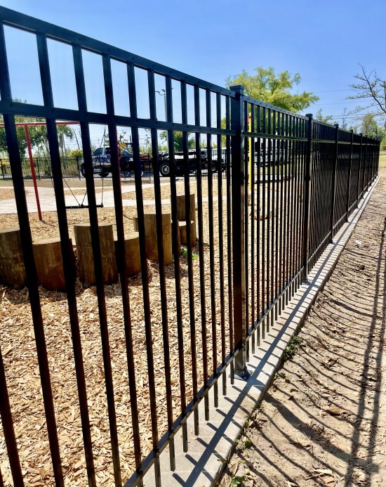 Panama city Florida Aluminum Fence Install